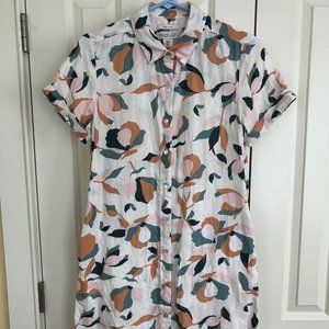 Rachel Zoe floral linen dress, size S